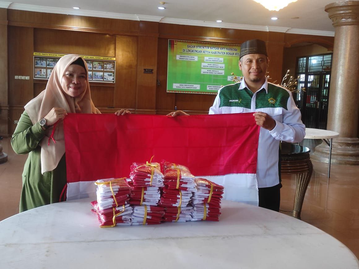 Dpd Ldii Rokan Hulu Dukung Gerakan Pembagian Bendera Merah Putih